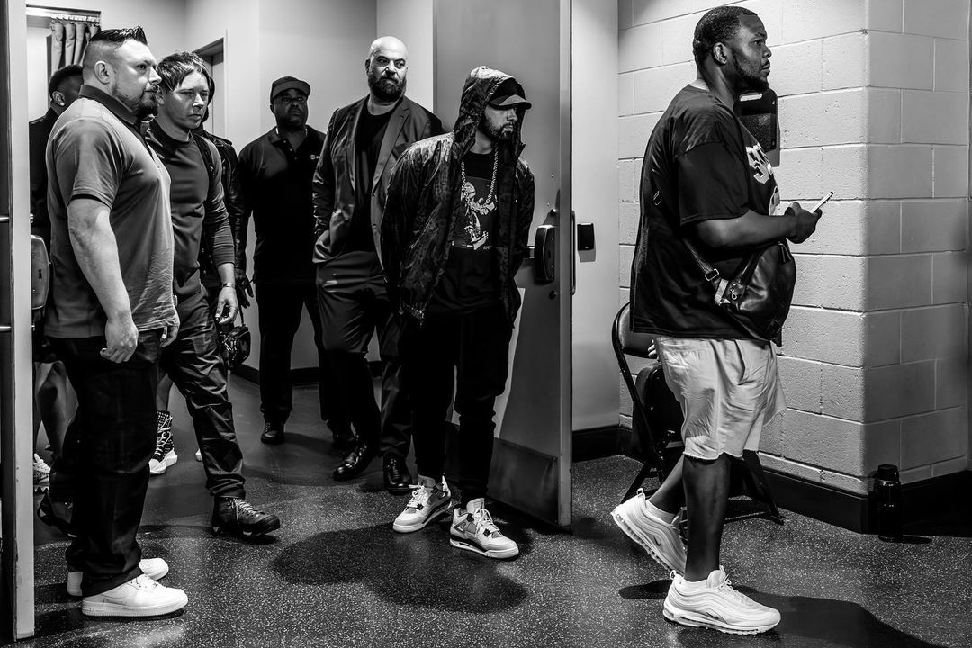 #Eminem and #Crawford // Backstage at the #SpenceVsCrawford fight (Photo by Matt Bills)
