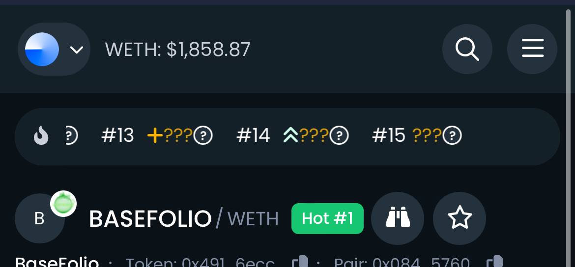 basefolio's tweet photo. We are trending 1# on dextools. We will be the base of base-chain utility tools. Get Ready! https://t.co/pXYHd73HVc