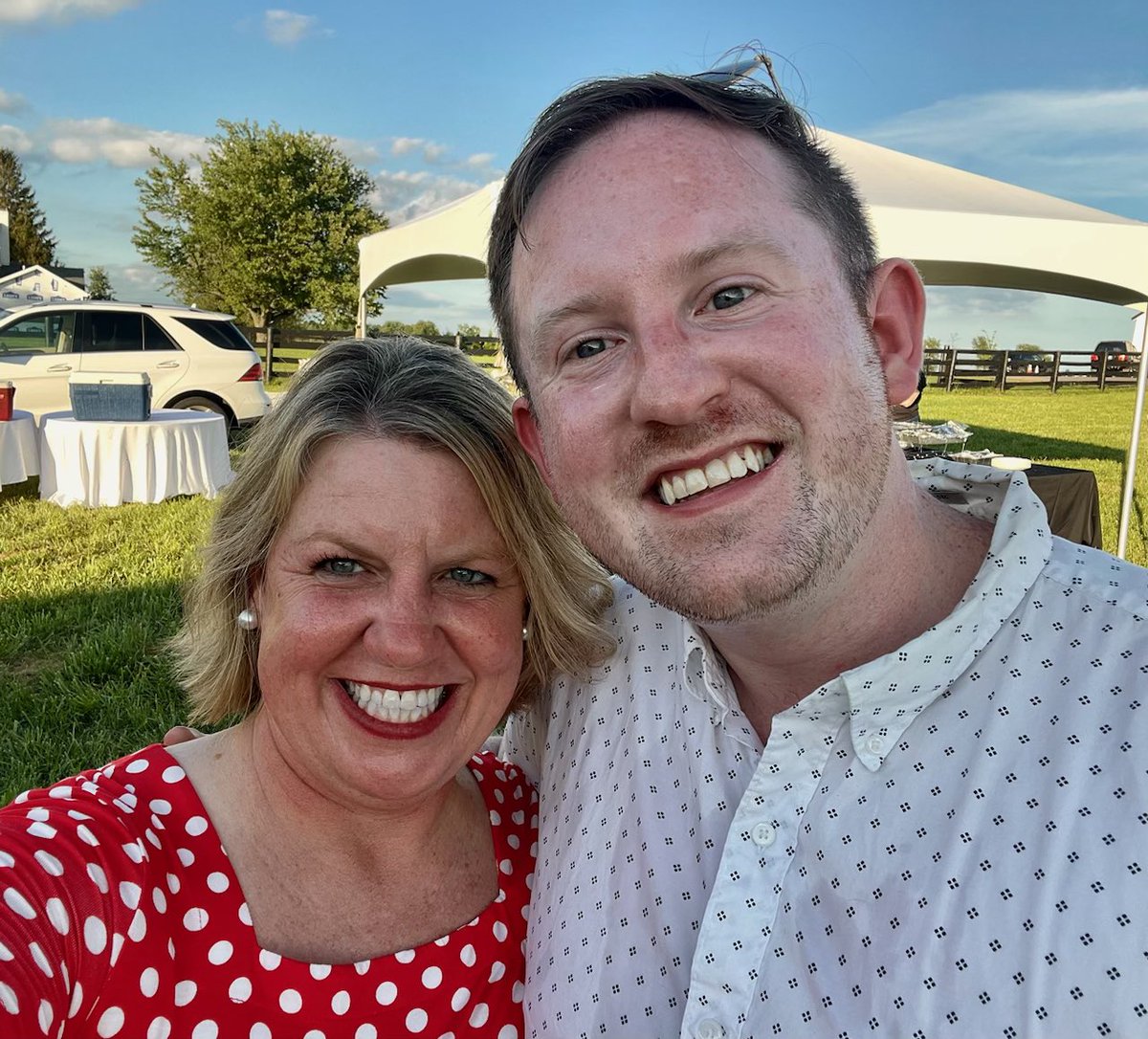 Mr_FrazierKY's tweet image. Loved ❤️ seeing @dawneperkins at the @FayetteKYGOP Carol Barr Family Picnic! Thanks to Josh Barrett and Fitzgerald Farms for hosting! 

Great to see @Adams4SecState, @AllisonJoyBall, @ShellforKY,  @MarkMetcalf4KY we do have a wonderful #KYGOP slate defending our values in KY. 🇺🇸