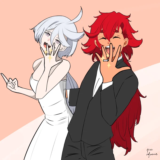 #スレミオ #スレミオ結婚 #水星の魔女スレミオ結婚したよお前らの 婚姻より100倍堅いよん 