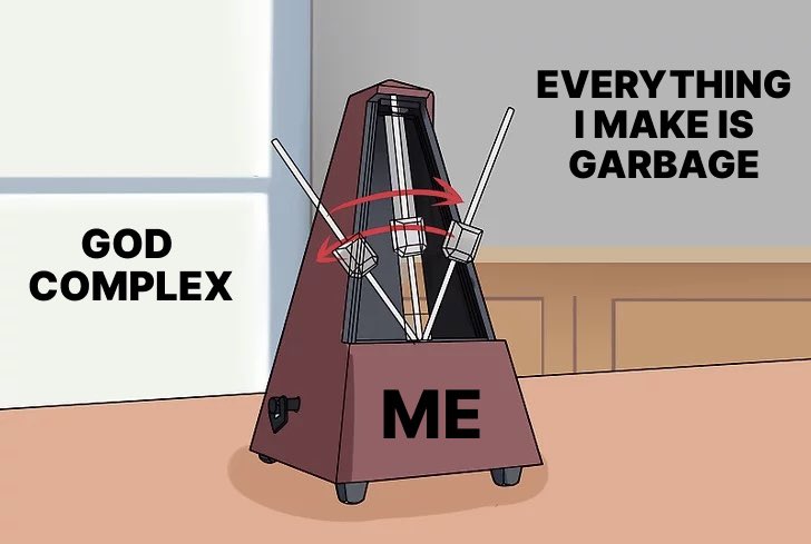 aleksliving's tweet photo. what it’s like to be a designer https://t.co/n8siZvWnLc