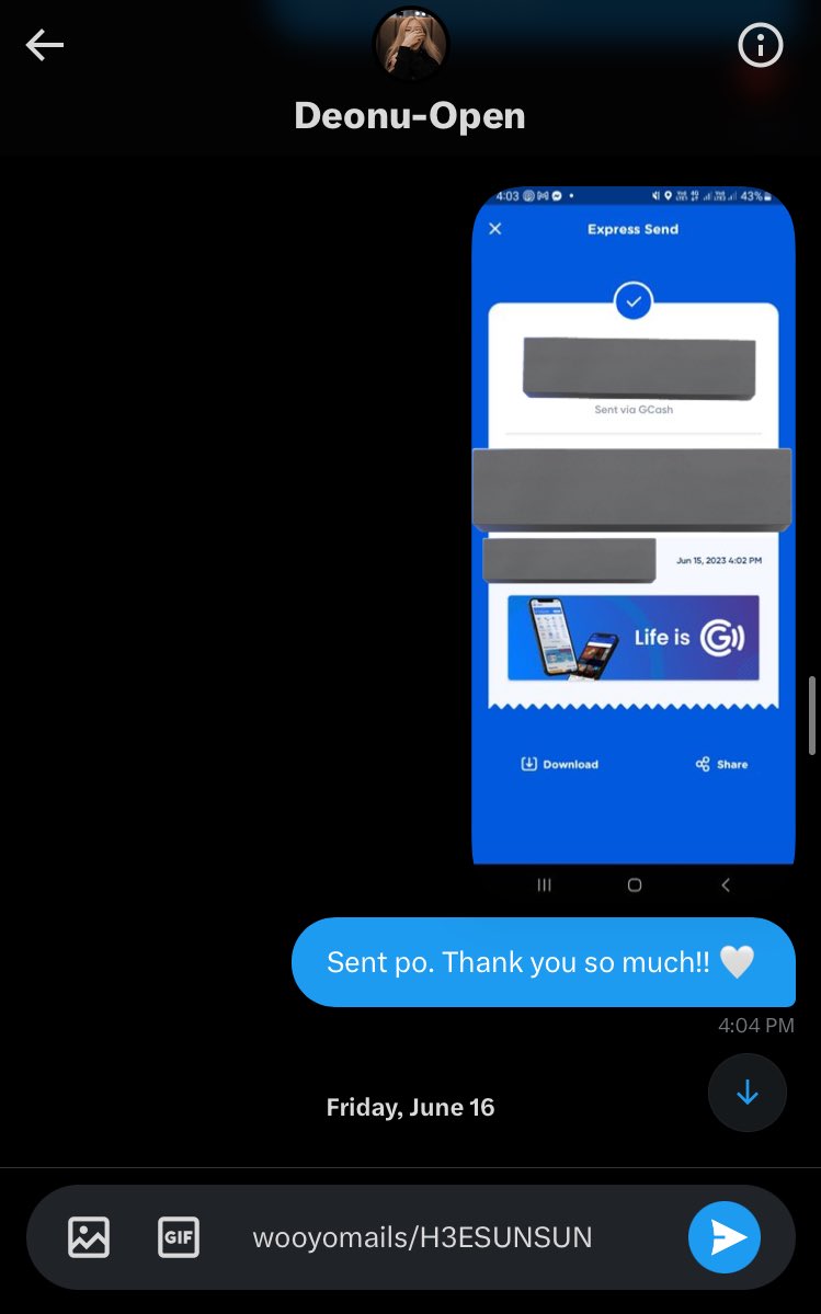 H3ESUNSUN's tweet photo. thank you so much for the fast &amp; hassle-free transaction 🤍

@Sunjaycartzz #Sunjaypautang https://t.co/otkIA9wfYA