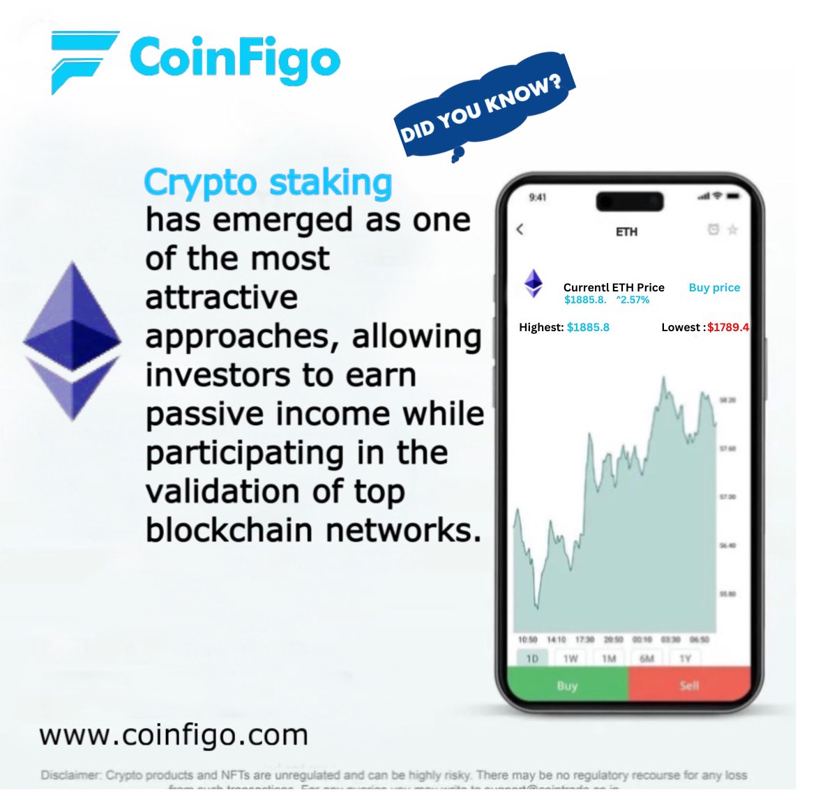 CoinFigo's tweet photo. #Coinfigo offers a versatile DeFi platform maximizing user profits through staking, yield farming, and lending. Offers upto 25%APY alongside a user-friendly interface and comprehensive ERC-20 token support.
#stakecrypto today and validate profits on the #ETH blockchain. https://t.co/qJyKjRMX6G