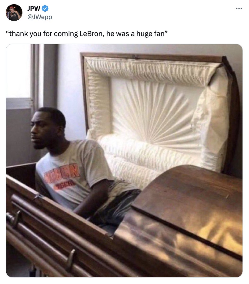 NBAMemes's tweet photo. Tag someone who'll be like this at his own funeral https://t.co/ClYWnEZqCa