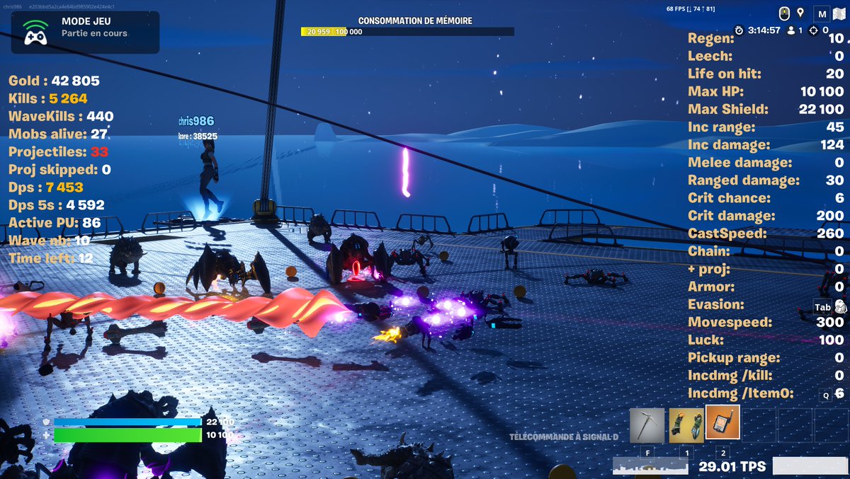 FNProjectE's tweet photo. Hey, just released a new kind of map. It is a 4vs4  autobattler, uses a lot of verse and is a mix of Vampire survivors and Legion TD. Give it a go: 3456-1791-0692 https://t.co/cDvv7GdWFk