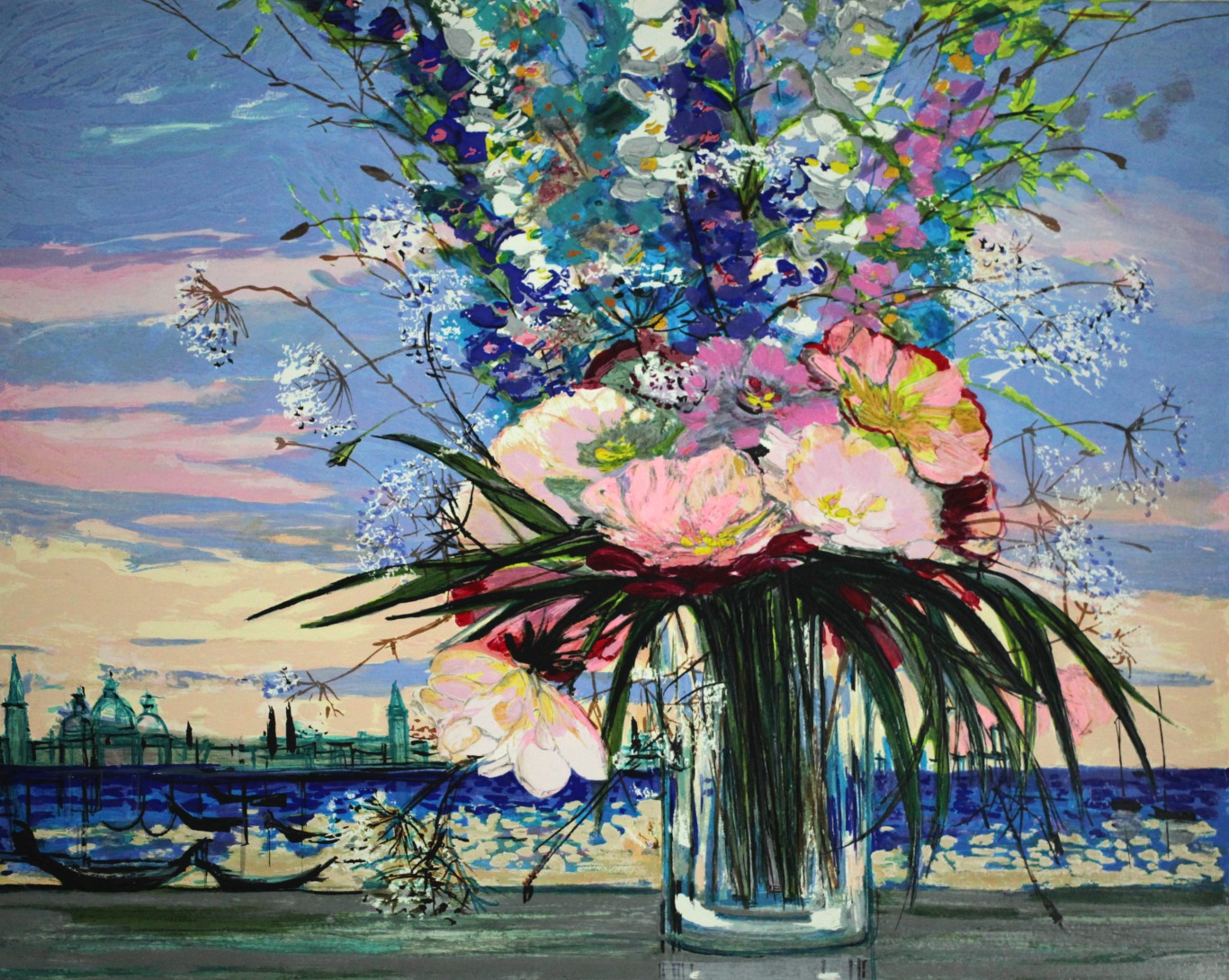 ミッシェル・アンリ アルザスの春 オリジナルシルクスクリーン版画