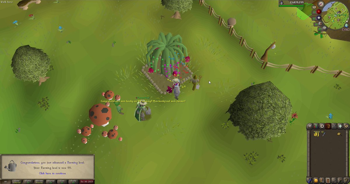 OSRSKooky's tweet photo. 99 #2 on the iron! Farming! https://t.co/SoIyvWEMkF