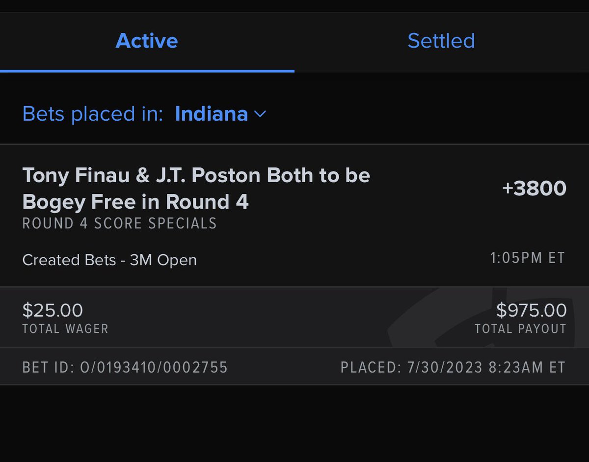 Dreece22's tweet photo. This hurt today. JT went for it on 18 and it didn’t work out… @FDSportsbook @br_betting @PardonMyTake @CallingOurShot @CBSSports https://t.co/Ru2YcjR7jH