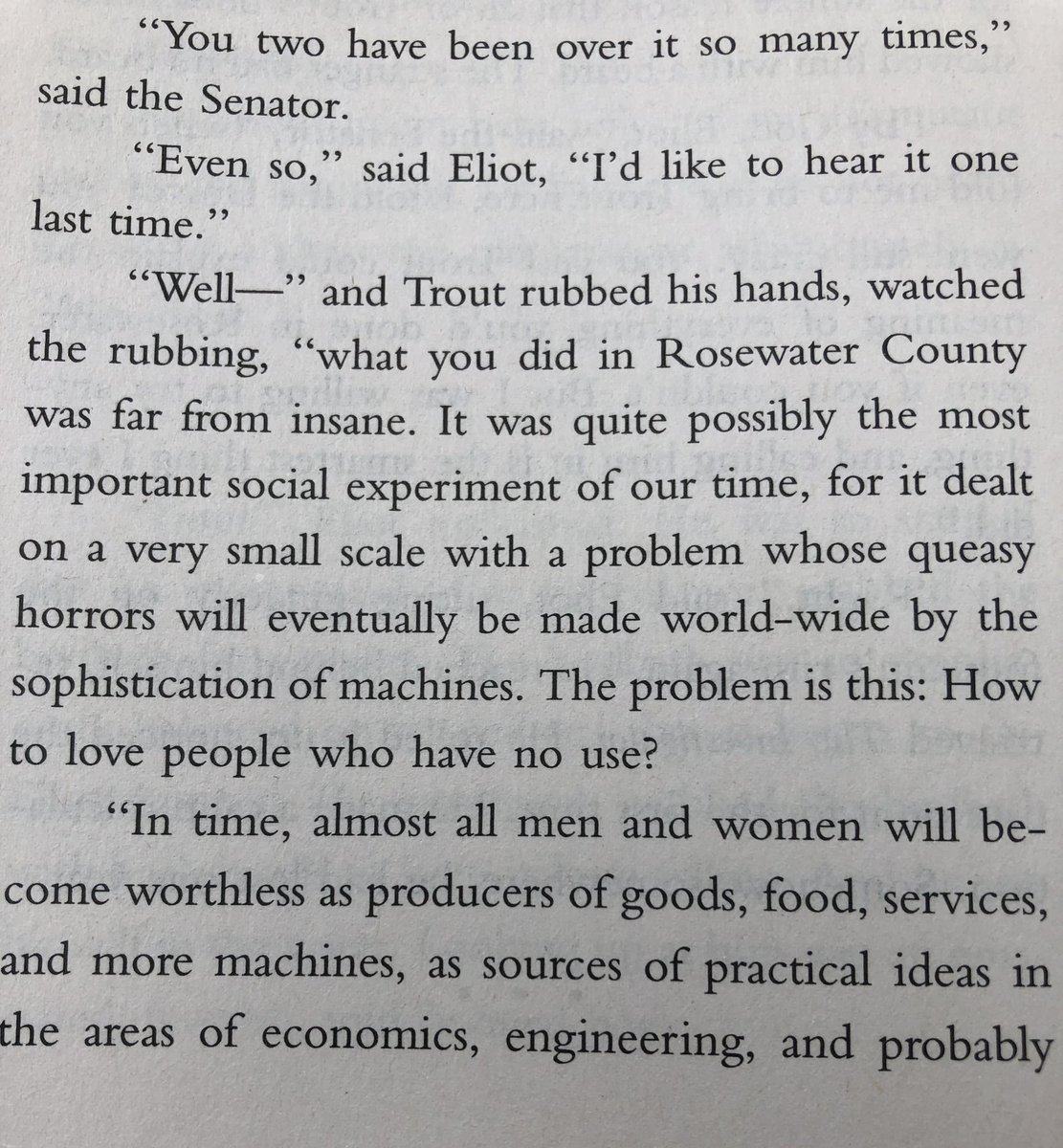 Brian_Castner's tweet photo. Vonnegut, sixty years ahead of his time. https://t.co/prRjLv8n7b
