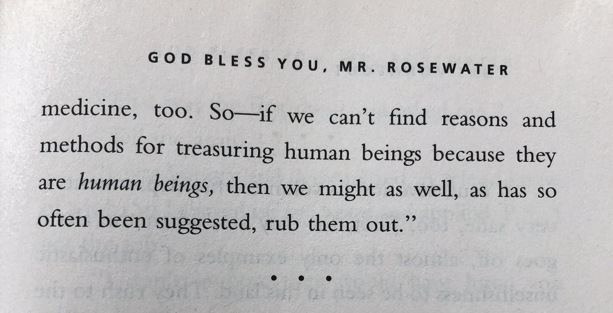 Vonnegut, sixty years ahead of his time.