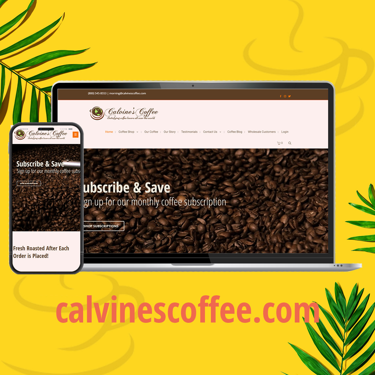 CalvinesCoffee's tweet photo. Ready to elevate your coffee game this summer? ☕️☀️ Explore our website and discover our exciting coffee blends. Order now and indulge in the perfect cup of summer with Calvine's Coffee. 🌻✨ https://t.co/fe7ESY548x