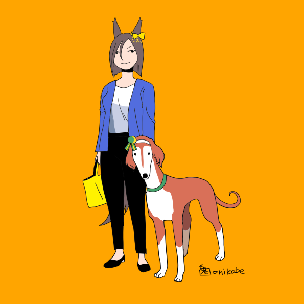 air groove (umamusume) 1girl horse ears animal ears pants dog horse girl horse tail  illustration images