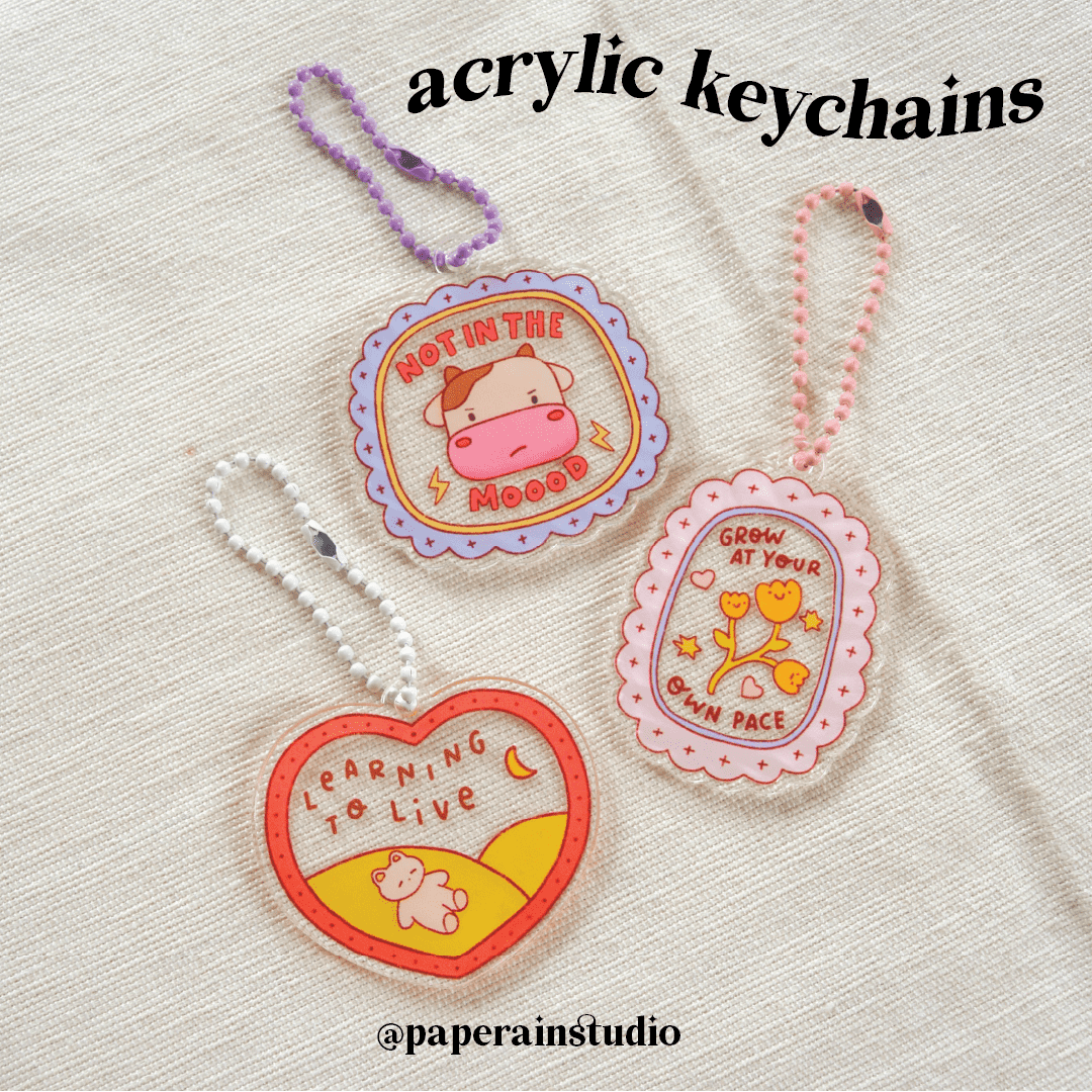 paperain_studio's tweet photo. cute acrylic keychains now ready stock🌷

https://t.co/vdtOll20p8 https://t.co/QTUGulvGIY