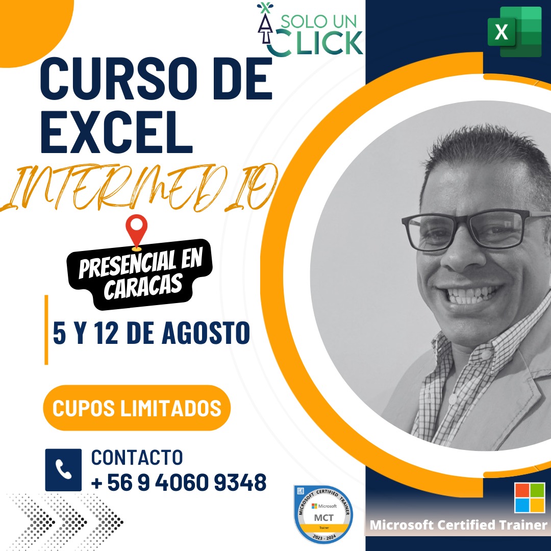 Iver_Ocanto's tweet photo. Curso de Excel Intermedio presencial en Caracas, de mano de un Microsoft Certified Trainer, no dejes que te lo cuenten y participa en el último curso por este año, cualquier información escribe al +56940609348 (teléfono de Chile pero el curso será en Caracas)

#EXCEL #curso https://t.co/pwaElALJA0