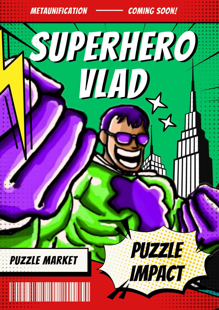 JazzMichaelNase's tweet photo. SUPERHERO VLAD π¦ΈββοΈ
Available soon in Puzzle Market π
Link:
https://t.co/nU2YySH8Ou
@market_puzzle
#NFT #SUPERHERO #CryptoCurrency #Art #PuzzleMarket #Puzzle #HackerBear #COMICS https://t.co/OoXxhh9Y87