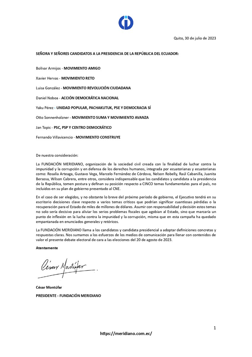 Fundación Meridiano tweet media