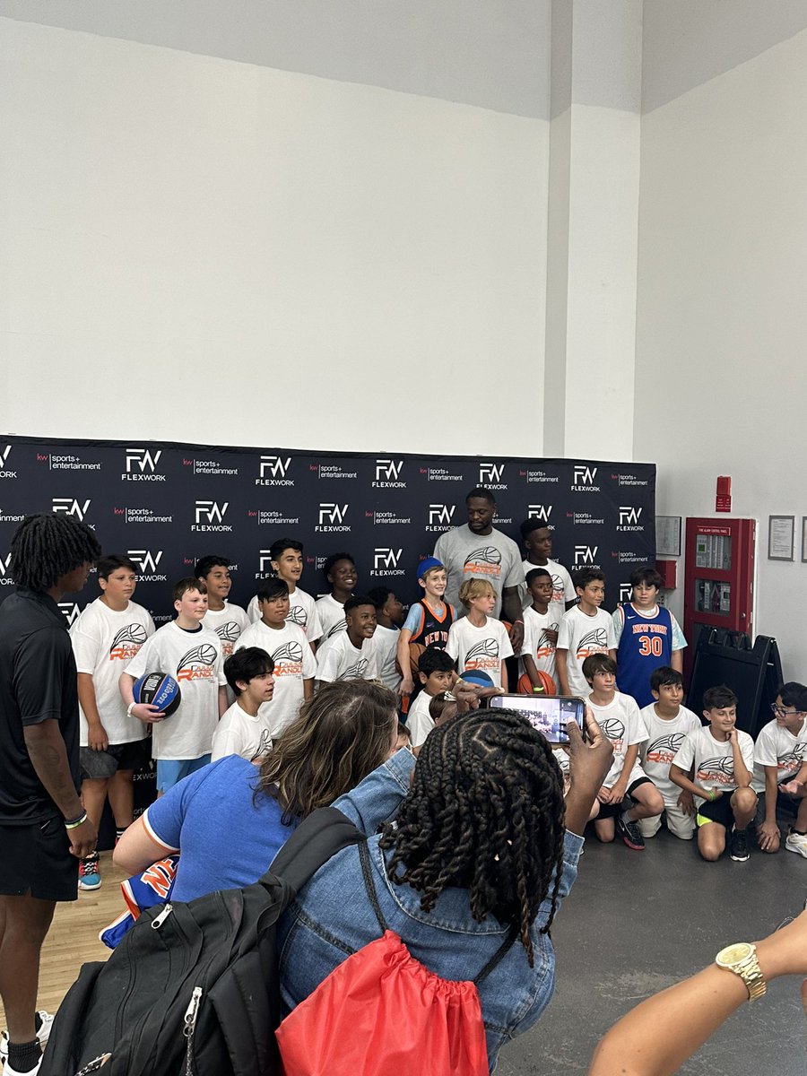 Epic day at  Julius Randle’s camp in NYC . Julius could of not  been more nice to all the kids . . My son told me it was the best day of the summer . I even got asked to volunteer as a assistant coach and got to help with the younger kids .