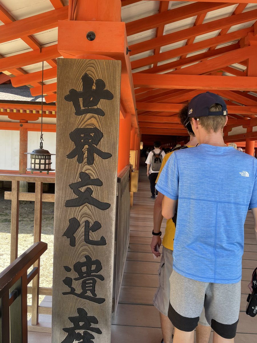 Excursion place: Miyajima 
World Heritage we can see at Miyajima.
