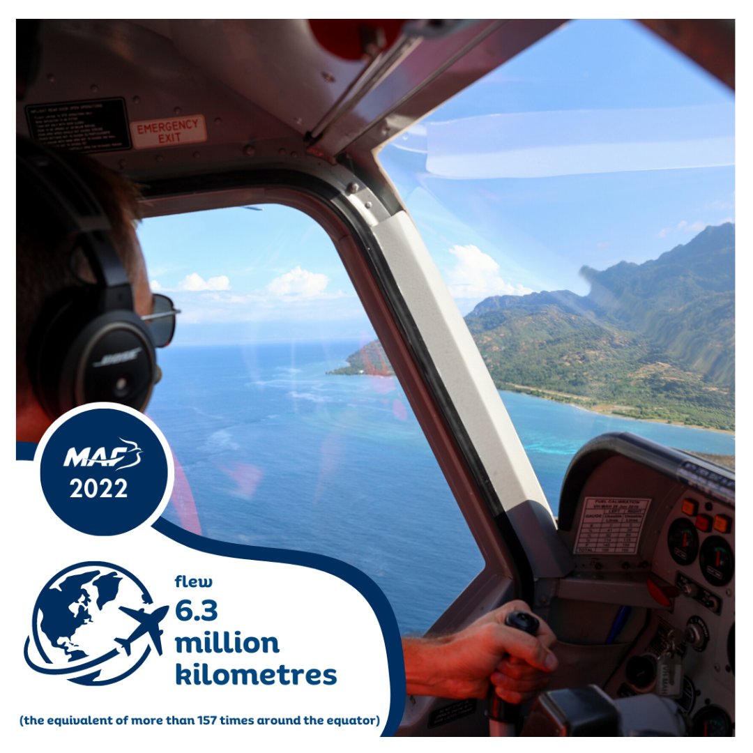 𝐌𝐀𝐅'𝐬 𝐈𝐦𝐩𝐚𝐜𝐭 𝐢𝐧 𝟐𝟎𝟐𝟐 🛩️🌏🙏✝️

We flew a total of 6.3 million kilometres in 2022 - that's the equivalent of 157 times around the equator.

🛩️🛩️🛩️

23 of these kilometres were flown on May 4, 2022 - for a quick medevac from Atauro Island to Dili in Timor-Leste,