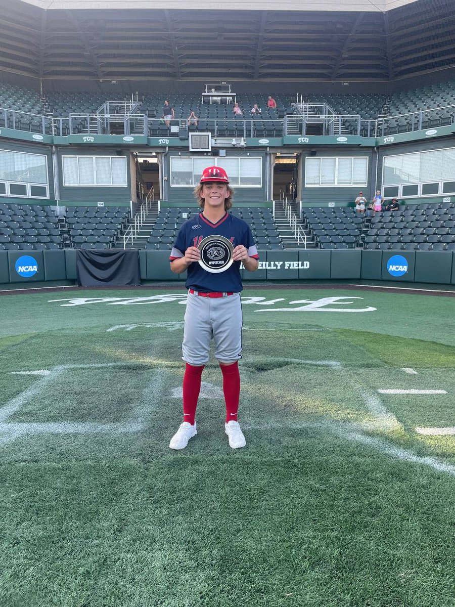 2023 15U Southwest Wood Bat Championship at TCU & DBU 🏆Champions: @UnitedBC_USA 15U Thorton 🥈Finalist: Dallas Tigers 15U BiggCart 🏅MVP: Jake French (perfectgame.org/Players/Player…) 8R 9H 2B HR 6RBI 4SB 2BB 🏅MVPitcher: Brooks Nelson (perfectgame.org/Players/Player…) 7.0IP 6K 1H 2BB 0R