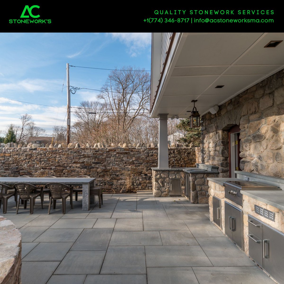 acstoneworksma's tweet image. Check out one of our works!
Recreation Area with External Kitchen!
Request a free quote with us!

Access our site:acstoneworksma.com
Call +1(774) 346-8717

#acstoneworks #stoneworkservices #stonecontractor #ma #massachusetts #recreationarea #externalkitchen #kitchen #stone