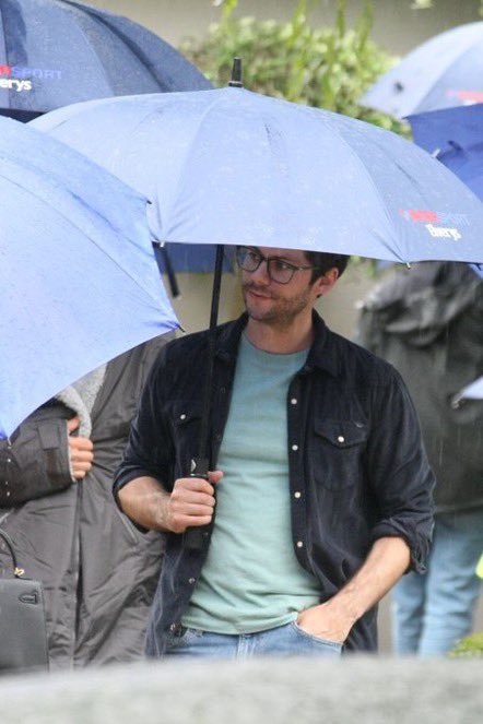 Tell me why Dylan O’Brien with an umbrella has made my life complete!