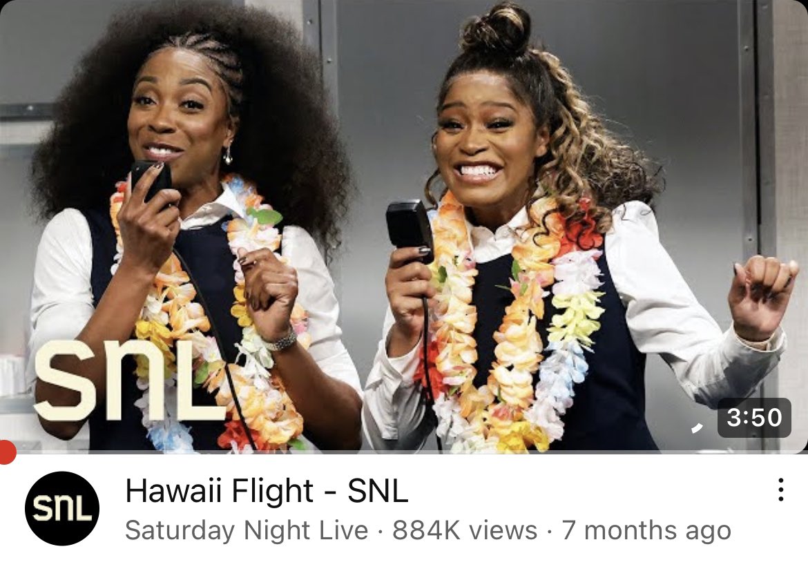 How #KekePalmer did not get an #Emmy Nomination & Award for Hosting #SNL in December 2022? I am appalled! She deserves the #Emmys! 
Come #Laugh With Me!!! 🤣 #FlightAttendants #AMillionMiles #KekePalmerSNL
📺 youtube.com/watch?v=BfBHdy…