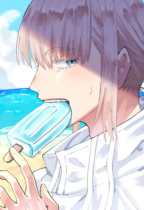 「beach blue eyes」 illustration images(Latest)｜3pages