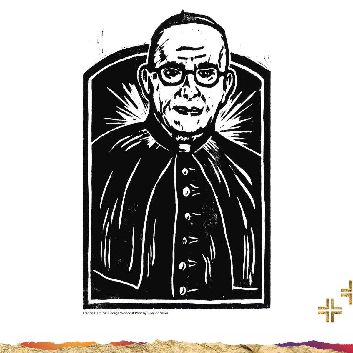 cmillervisuals's tweet photo. I am grateful to have been invited to create art for the National Eucharistic Revival’s American Eucharistic Witness series. Our first witness, Cardinal Francis George, was highlighted this month! Read more: https://t.co/JY621nSpBq https://t.co/G2lr6QIALL