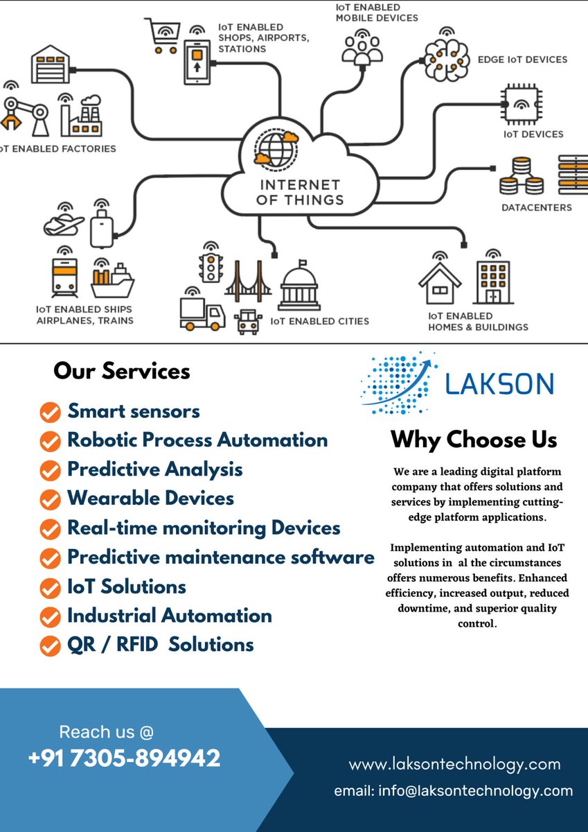 Lakson_Tech's tweet image. #DigitalTransformation #DocumentManagementsystem #BusinessprocessAutomation #EnterpriseContentManagement #Industrialautomation #QR #RFID #IoT
#manufacturing #automobile #logistics #BFSI #healthcare #fintech #X