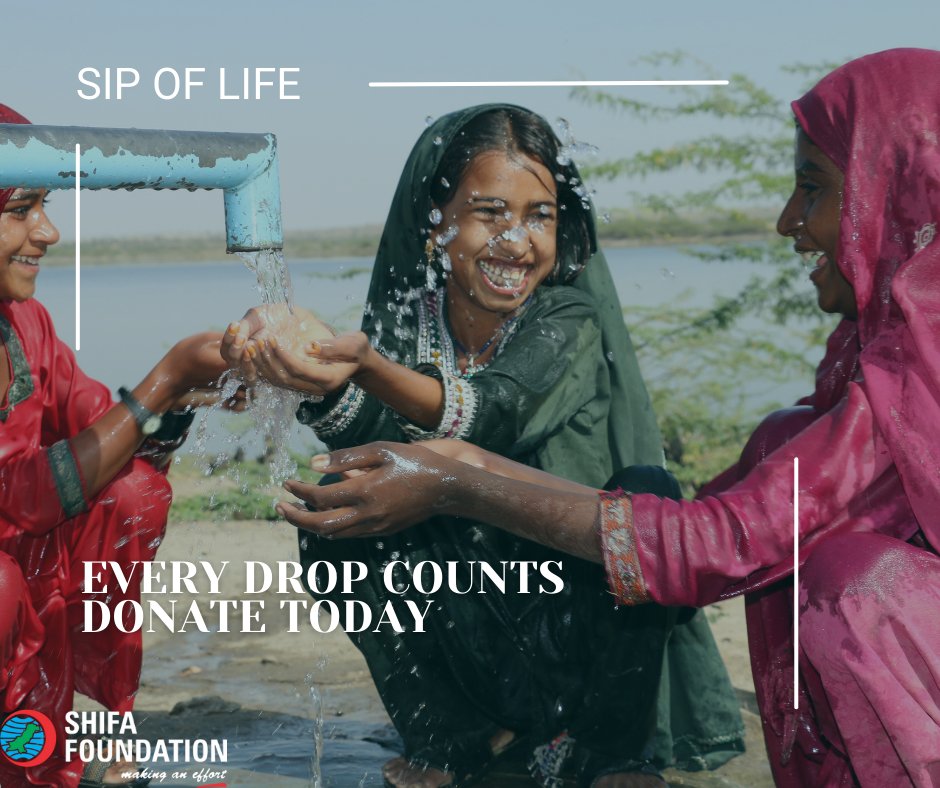 ShifaFoundation's tweet image. Your donations can provide life-saving clean water to those in need
#donate #CleanWaterSolutions #cleanwaterforall #donationsmakeadifference