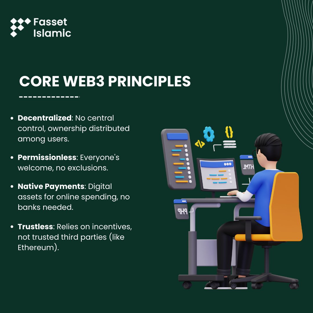 🚀 Web3 embraces decentralization and is being built, operated, and owned by its users. Web3 puts power in the hands of individuals rather than corporations. 

👉 Sign up and win upto $1,000 USD! fasset.io/islamic

#FassetIslamic #halalinvestment #halaldigitalassets