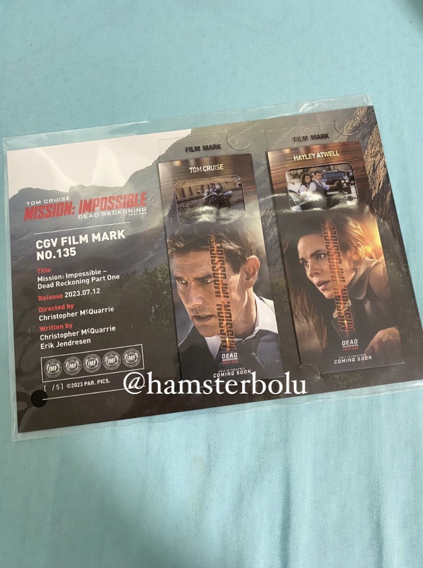 hamsterbolu's tweet photo. Film mark mission impossible cgv korea bagus banget 😭🤍
suka banget 

tags wtb wtt wts ct collectible ticket indo ina cinepolis xxi tom cruise #zonauang #zonajajan https://t.co/JUQuvUZPoN