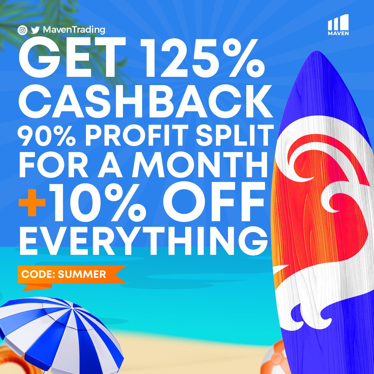 ReoTrades's tweet photo. https://t.co/ozeLh6Ou9h

10% Discount on any challange😍😍

125% Cashback 😍

90% Profit Split 😍😍😍

Use Code - SUMMER https://t.co/p2QKZjeqgp