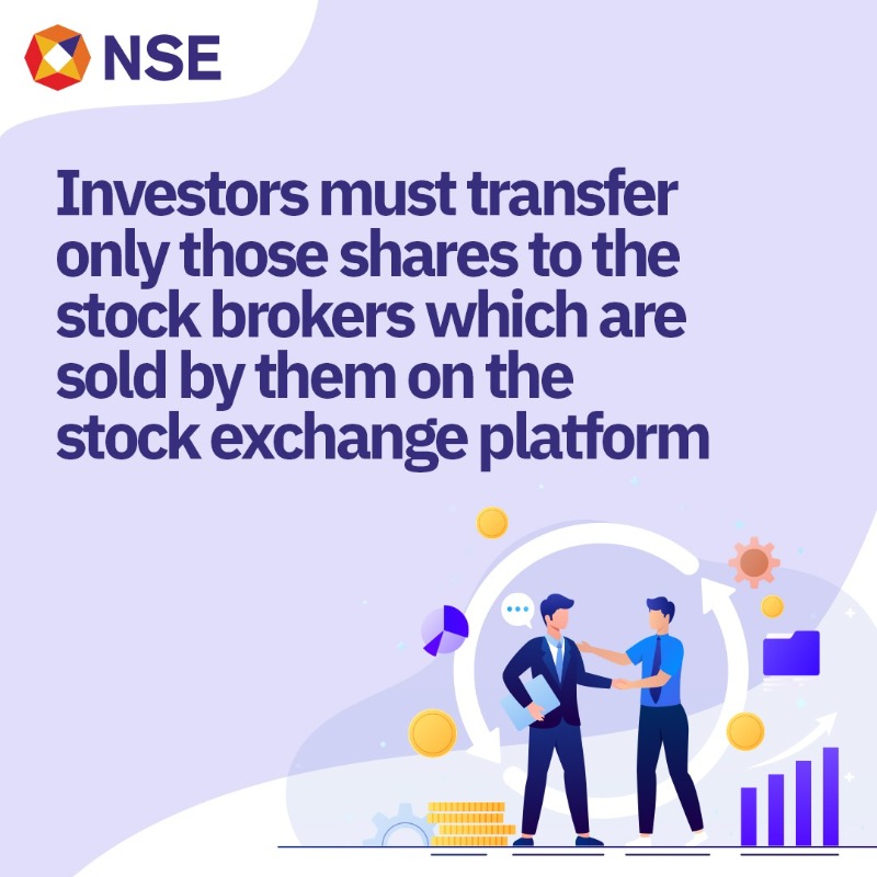 NSEIndia's tweet photo. Investors must transfer shares to the Stockbroker only if they are sold on the Stock Exchange platform. Know more: https://t.co/9wkVNEaKXk
#NSE #NSEIndia #marginpledge #transfershares #shares @ashishchauhan