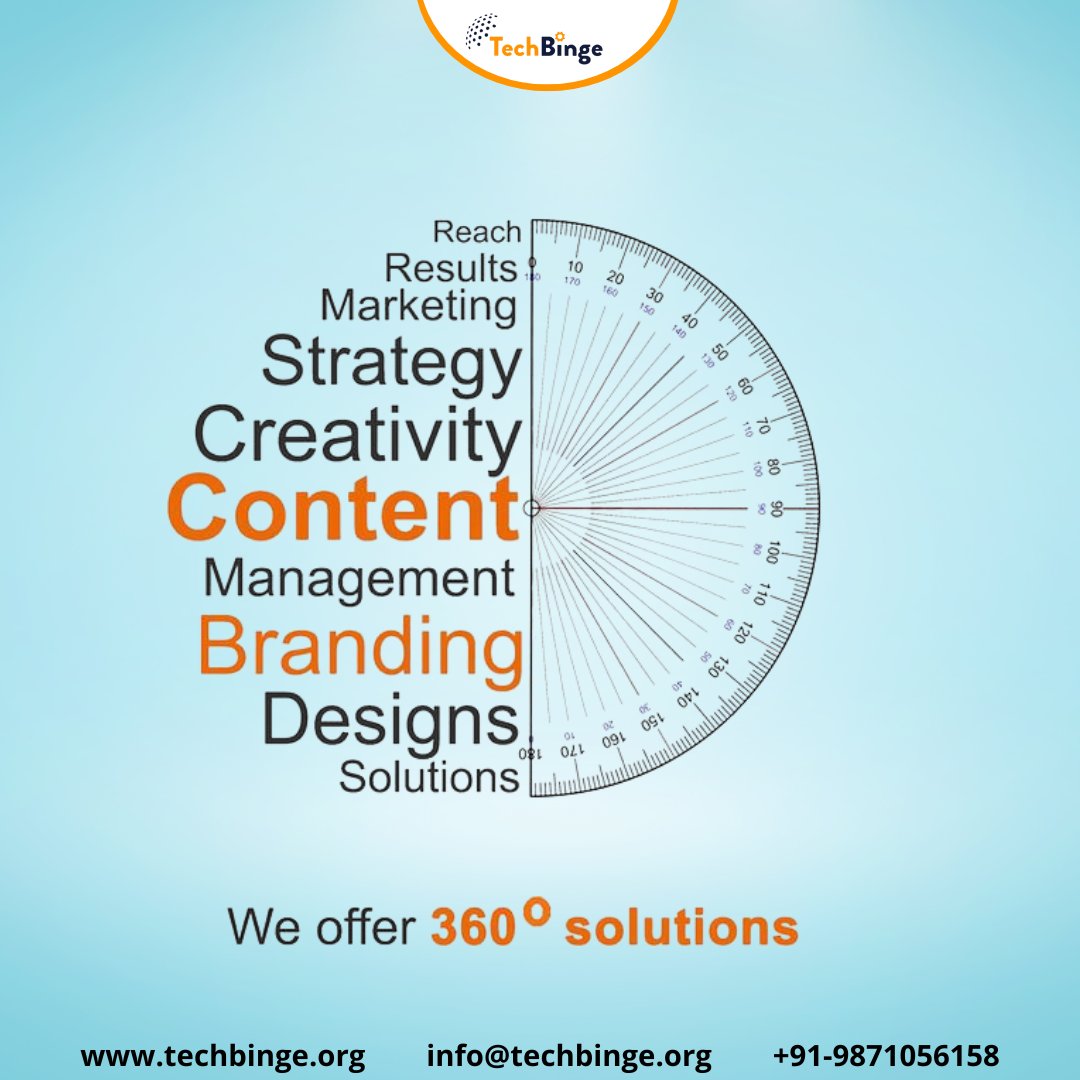 techbingeindia's tweet image. Unlock limitless possibilities with our comprehensive 360-degree IT solutions. 
#itsolutionprovider #innovationunleashed #digitaltransformation #techexcellence #innovativesolutions #techsolutions #digitalstrategy #techbingeindia #360degree #businesssuccess #itcompany #techbinge