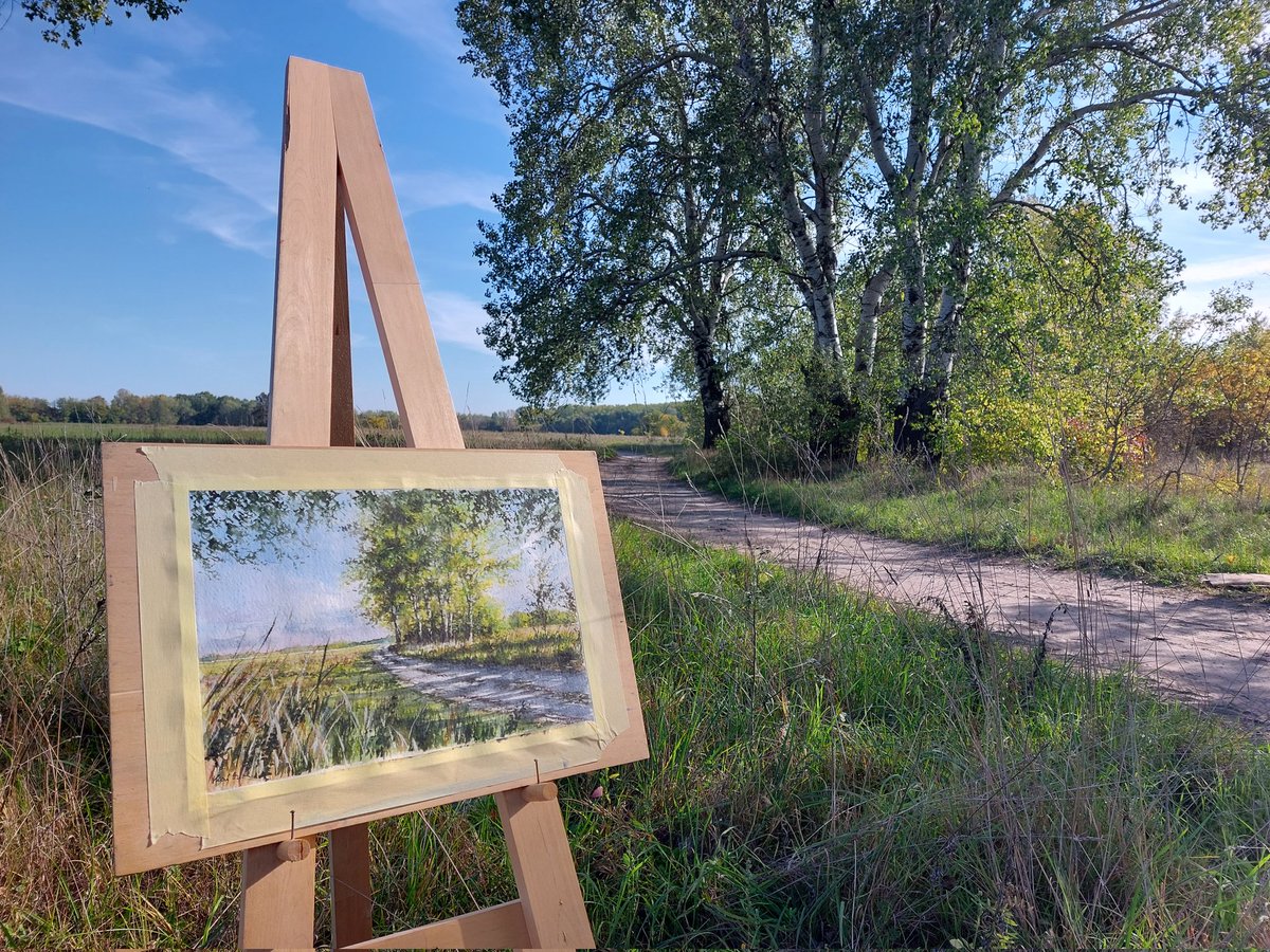 Close to my home.
#art #myhome #watercolor #Watercolourpainting #landscape  #naturelovers