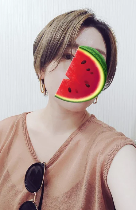 ターコイズグリーンからいい感じに退色してていい感じだからカットだけしてきた〜さっぱり