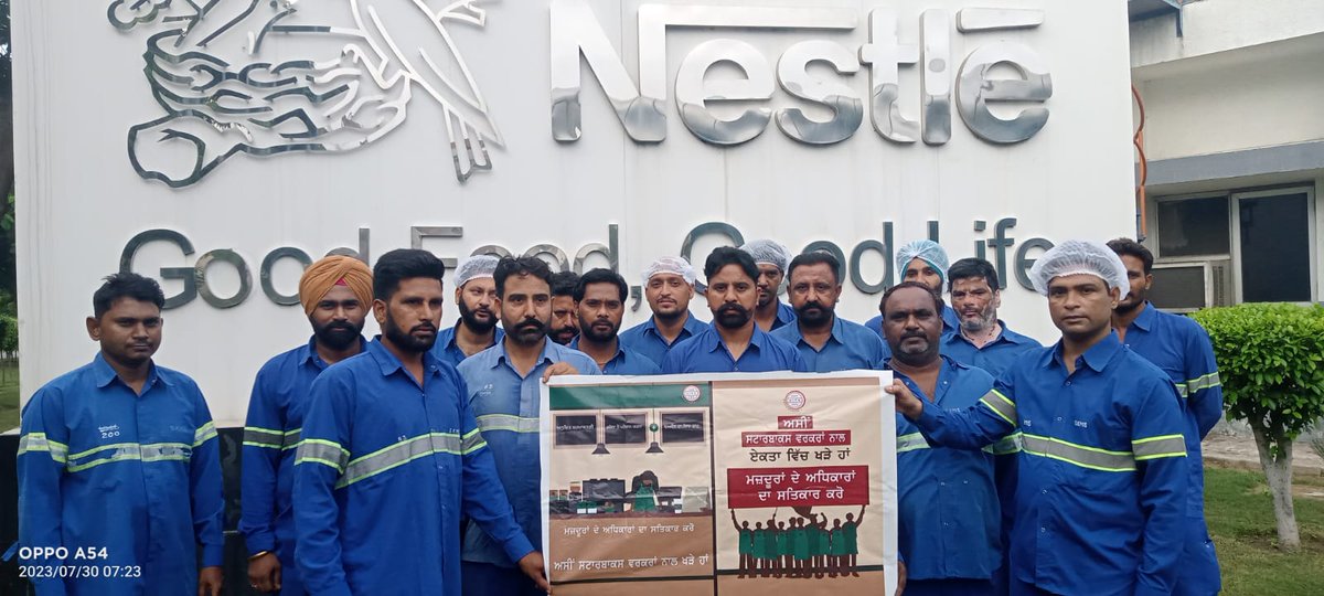 pravink241's tweet photo. On the occasion of 75 years to the Universal Declaration of Human Rights 1948, 
Let's remind food corporations in India like @NestleIndia
@BarryCallebaut right to freedom of association is human rights.

#HumanRights #BCEU #c87 @cerelac #XTwitter #cocoa https://t.co/3lP6BRjEyz