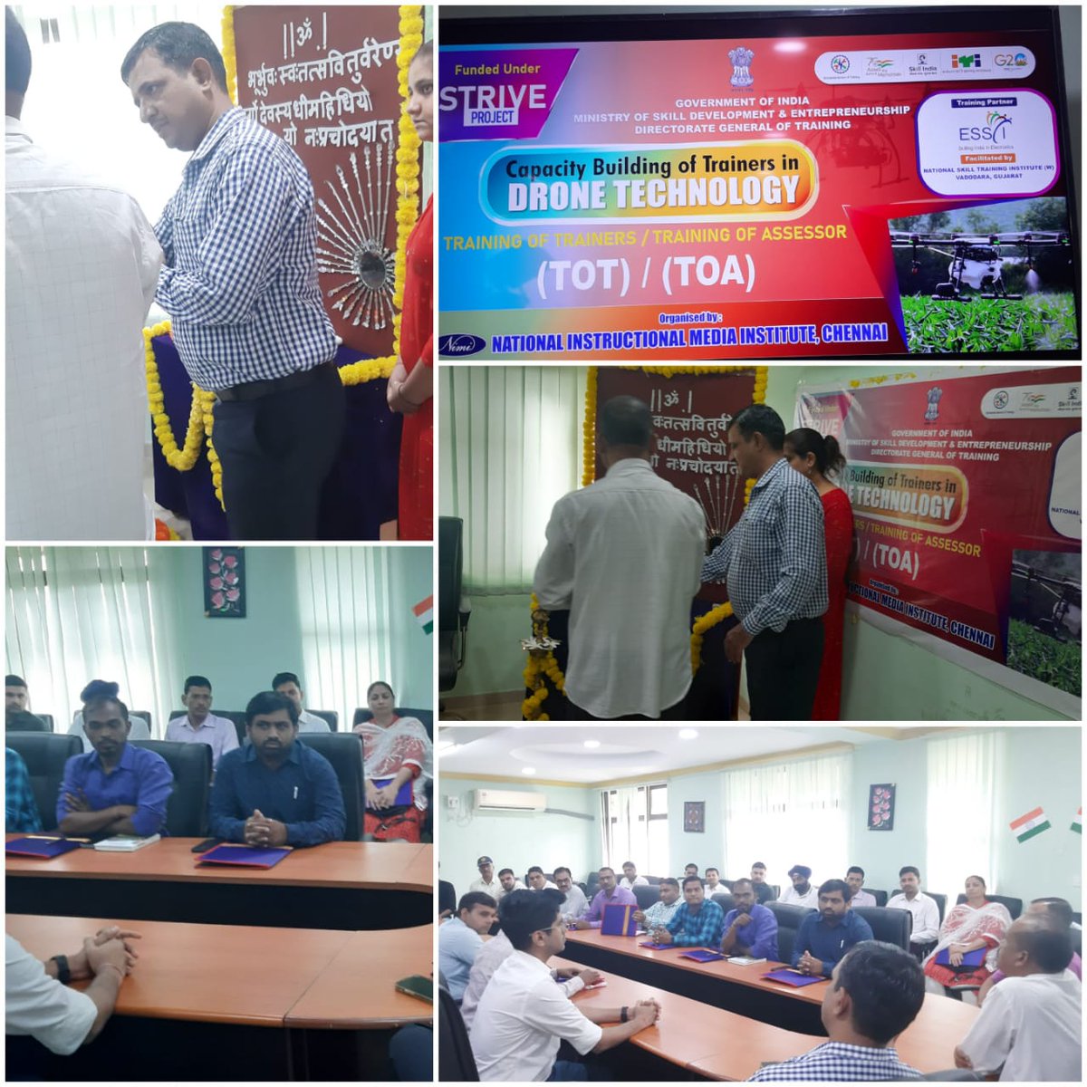 4th Batch of Drone Technology ToT program started at NSTI, Vadodara, Gujarat with 24 participants.
<a href="/MSDESkillIndia/">Skill India</a> <a href="/DGT_MSDE/">Directorate General of Training (DGT)</a> <a href="/KSUGOG/">KAUSHALYA THE SKILL UNIVERSITY</a> <a href="/DETGujarat/">Director Employment & Training, Govt. of Gujarat</a> @NSDCINDIA <a href="/dronetechnology/">Drone Technology</a> <a href="/GSDMOfficial/">Gujarat Skill Development Mission</a>