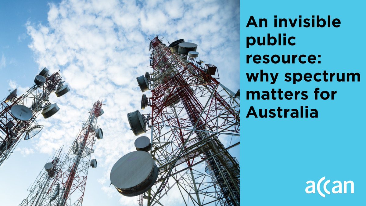 ACCAN_CEO's tweet photo. Spectrum: it makes technologies such as television, phones, Wi-Fi, and Bluetooth possible, yet many Australians have little understanding of how it works and its significance.  

Read ACCAN's latest Hot Issues blog post for a full explainer on spectrum: https://t.co/wuFz9di0El https://t.co/ekCmplPn78