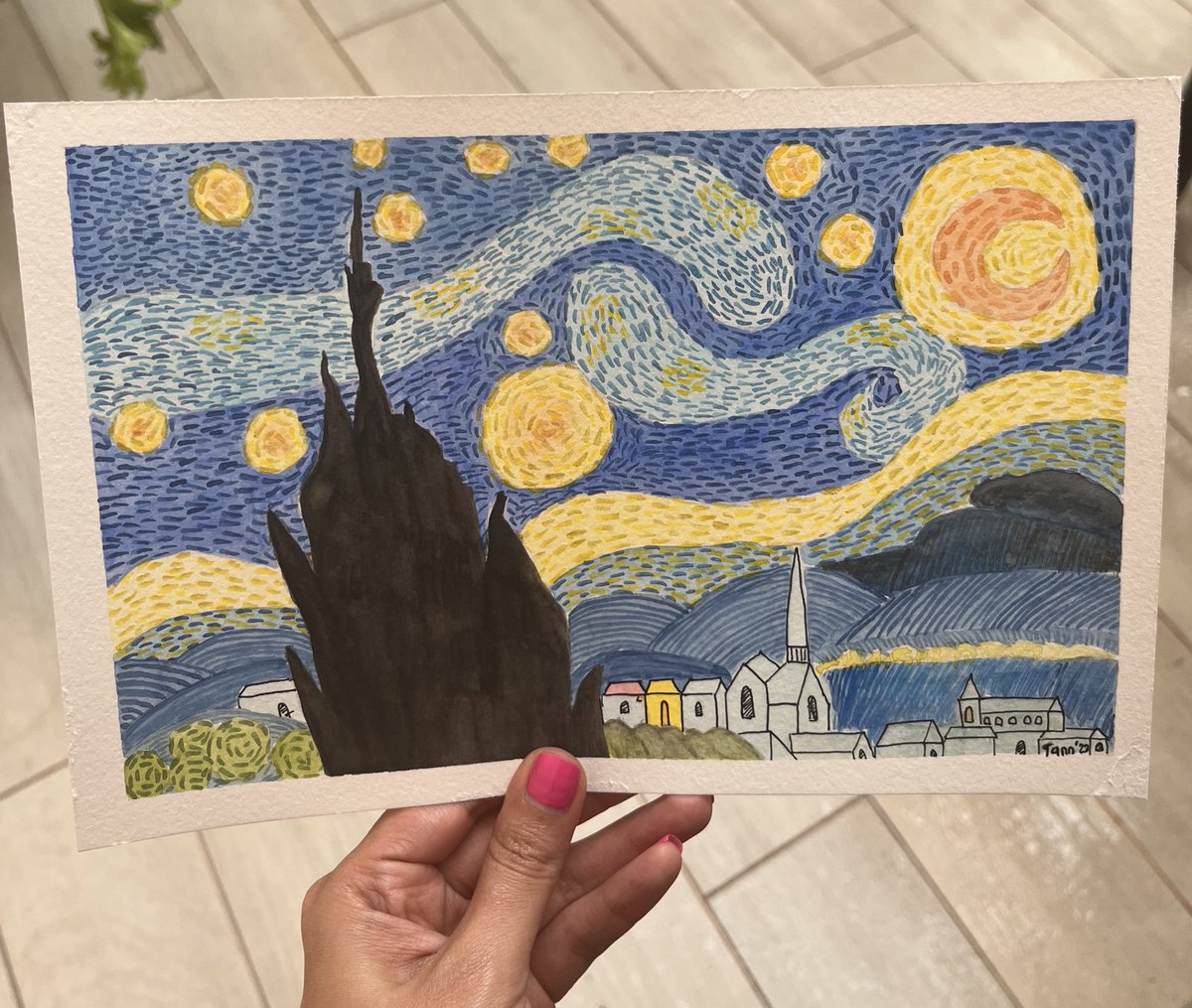 Tann1s's tweet photo. Y con ustedes, un Tann Gogh https://t.co/e0tv2OqOQj