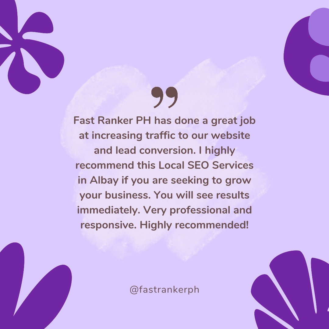 fastrankerph's tweet photo. Thank you for sharing your positive experience with Fast Ranker PH! 💜 https://t.co/3VlODR8qMG