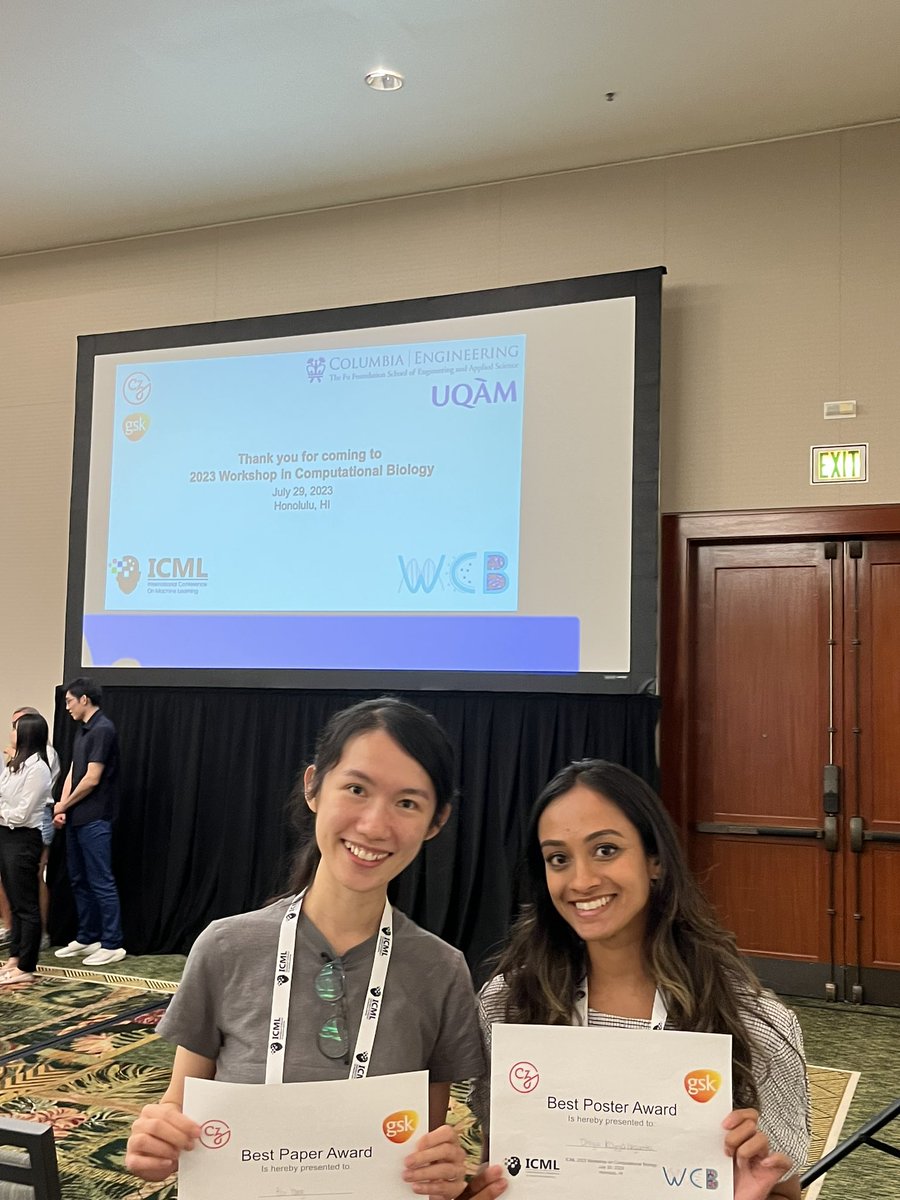 Divya Koyyalagunta (@divyakoyy) on Twitter photo So excited to be in Hawaii <a href="/icmlconf/">ICML Conference</a> presenting work w/ <a href="/quaidmorris/">Quaid Morris</a>, and to win best poster award!! Thanks for a great workshop <a href="/icml_compbio/">ICML-Compbio-Workshop</a> So excited to be in Hawaii <a href="/icmlconf/">ICML Conference</a> presenting work w/ <a href="/quaidmorris/">Quaid Morris</a>, and to win best poster award!! Thanks for a great workshop <a href="/icml_compbio/">ICML-Compbio-Workshop</a>