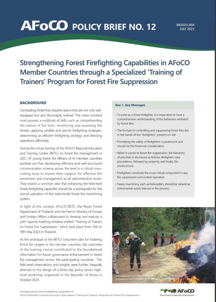 JMDUMAZ's tweet photo. Strengthening #ForestFirefighting Capabilities in South East and Central Asia through a Specialized ‘Training of Trainers’ Program for #ForestFire Suppression @afocosec #RoyalThaiForestDepartment @FRenThailande @CoopSecuDefense @francediplo https://t.co/55kcCzjdMO https://t.co/BIvYPyT9Y7