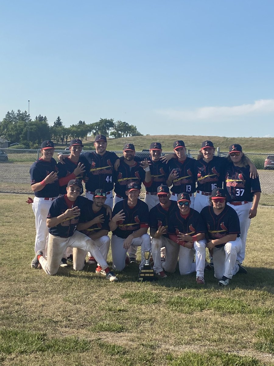The 4-peat! Boys take the final 12-2 over Estevan. 

Big time performance on the mound from <a href="/k_rock3/">Kody Rock</a>.  Timely hits at the dish throughout the lineup.

The Job is done.