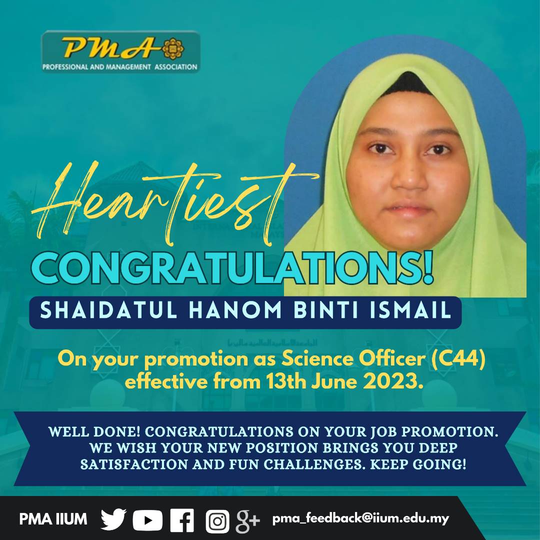 PMAFeedback's tweet photo. Heartiest congratulations to each and every one of you on your new positions! Your hard work, dedication, and perseverance have paid off, and we are proud to see you climb up the ladder of success.

#pmaiium
#togetherweprosper https://t.co/qhwovuApiO