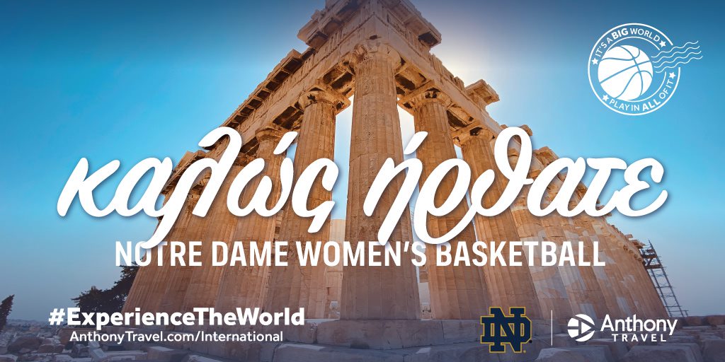 ForeignTours's tweet photo. Oríste oi Irlandoí!  @IrishCoachIvey &amp; @ndwbb signed up to see some of the best that Greece &amp; Croatia have to offer and we can't wait to help them #experiencetheworld!  ✈️🇬🇷🇭🇷🍀🏀🏖️✈️ https://t.co/mhvNQl6ycd