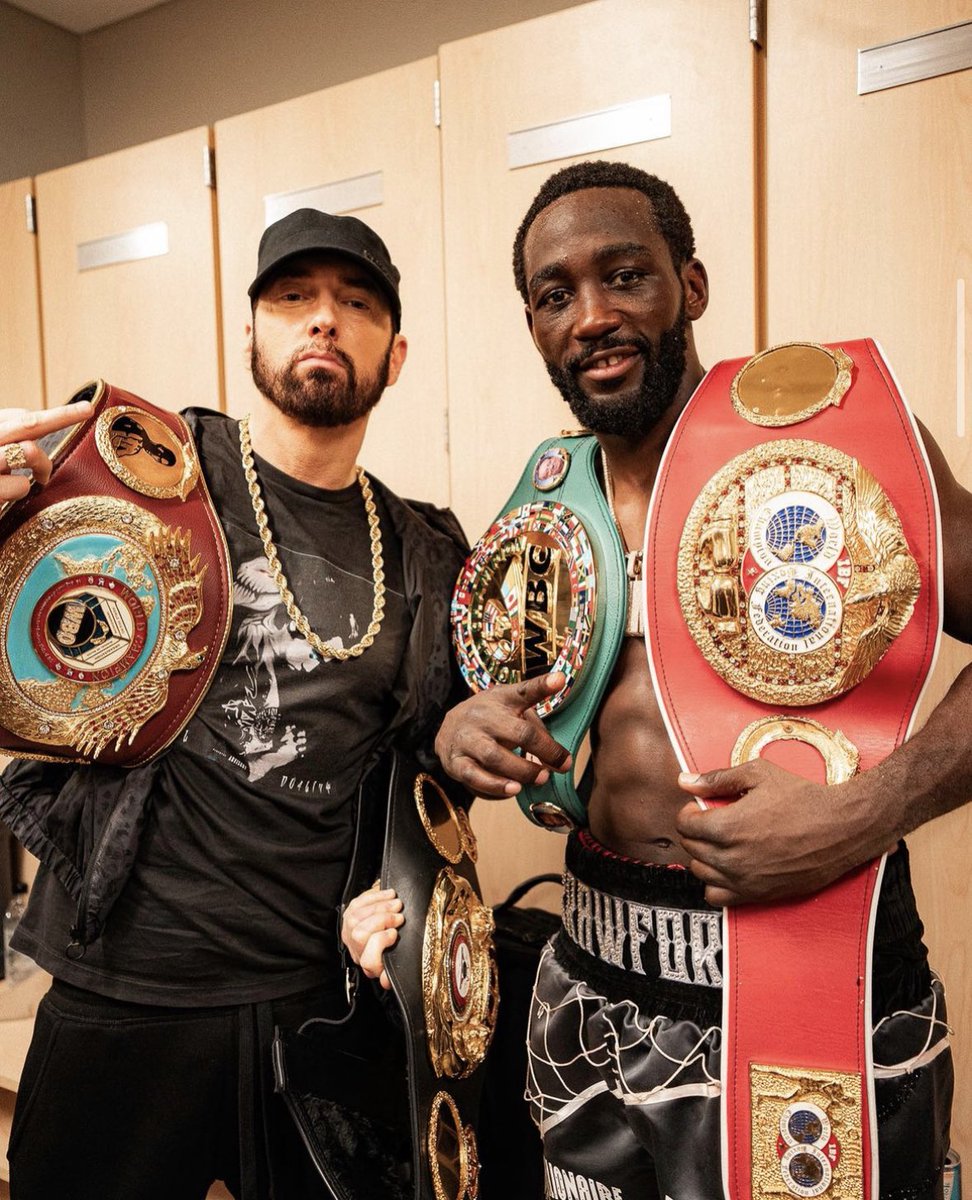 TheSIimShadyLP's tweet photo. new picture of Eminem and Terence Crawford from last night🥊. https://t.co/Bonm3hvinn