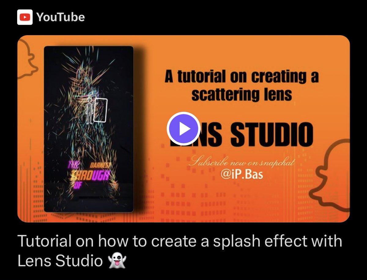Tutorial on how to create a splash effect with #Lens_Studio 👻 <a href="/SnapAR/">Snap AR</a> | @RayanZahab | <a href="/ksasln/">Snap Lens Community KSA</a> 

Link : youtu.be/10eU0tSW2BU